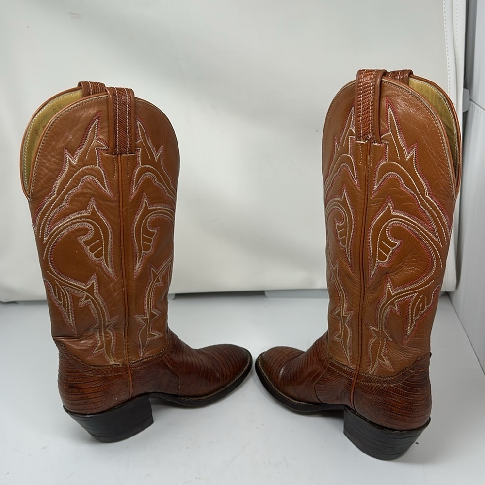 Lizard skin cowboy boots size 4 1/2 B - Picture 5 of 9